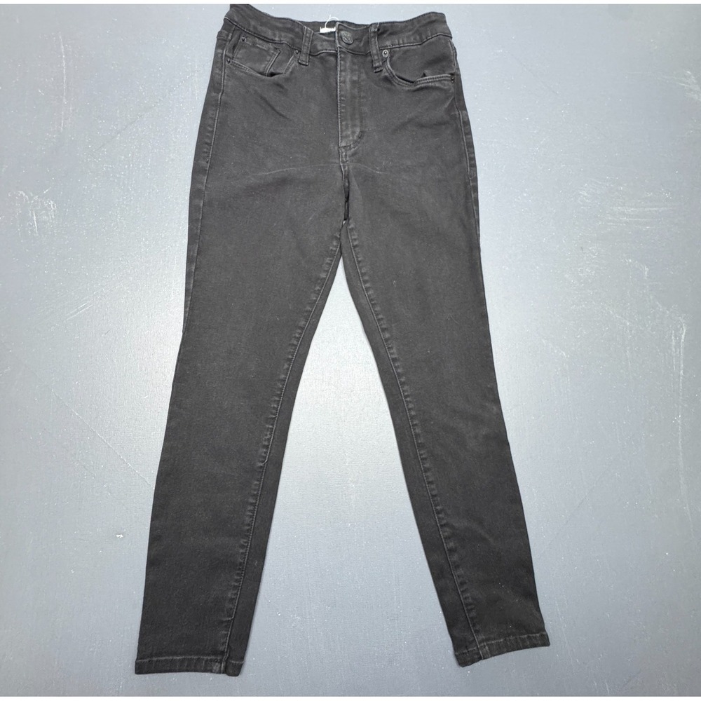 STS Blue Womens Size 26 Black Skinny Jeans Mid Rise Stretch Denim Jeggings Ankle